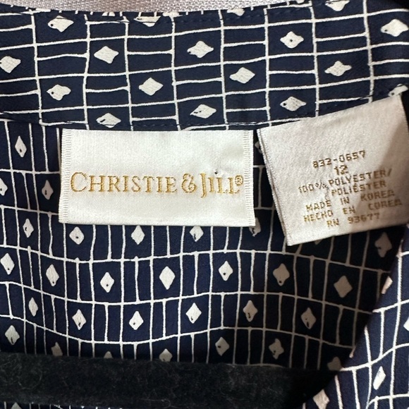 Vintage Christie & Jill button up blouse - Picture 3 of 3
